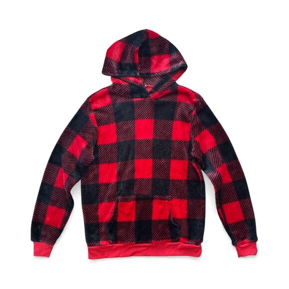 Orange Kiss Women’s Red and Black Plaid Lounge Set Medium - Picture 3 of 8